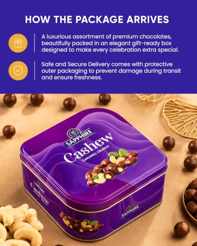 Image of HyperFoods Rakhi set for Brother and Bhabhi with Chocolate Gift Pack Rakhi with chocolate Cashew Caramel Coated 90g Chocolates Gift Pack Rakhis for Rakshabandhan Rakhi Gift Hamper for Brother