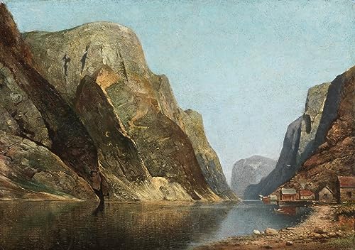 Impression d'affiches Fjord de la Sogne pour une décoration de salon scandinave