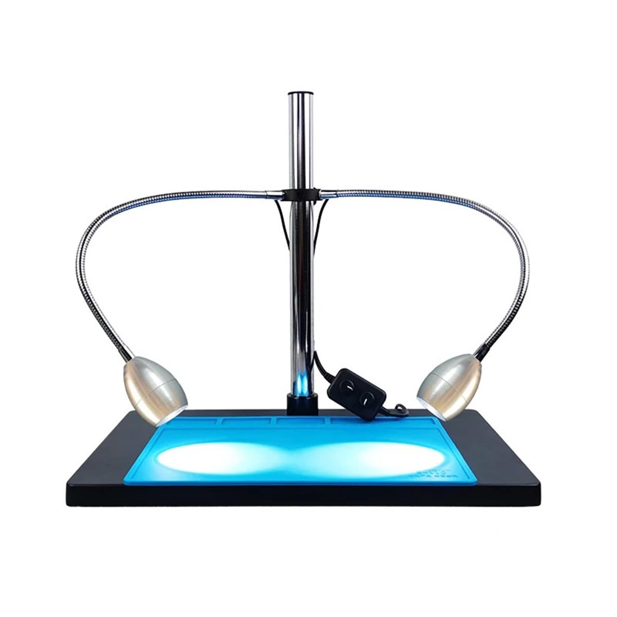 Accesorios Para Microscopios Foco de cuello de cisne doble, foco LED ajustable, lámpara iluminadora de pilar de 25/32 mm con cuello de cisne for microscopio estereoscópico, cámara digital Durabilidad