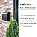 NACH Large Mailbox for House, 12.4”x7.1”x11.8 Black Mailboxes for Outside, Waterproof Mailbox - Baxter-Style Wall Mount Mailboxes for Outside