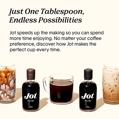 Jot Original - Organic Coffee Concentrate. 150 Mg Of Caffeine. One Tbsp Instantly Creates Iced Or Hot Coffee. 14 Servings Per Bottle. 20X Liquid Coffee. #TOP6