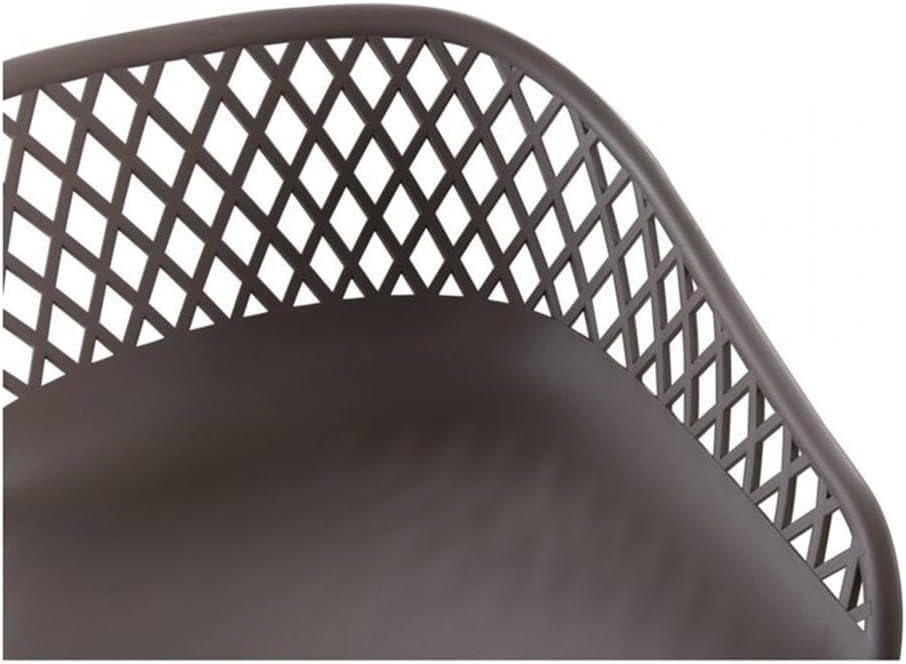 Moe's Home Collection Piazza Outdoor Barstool Grey-Set of Two