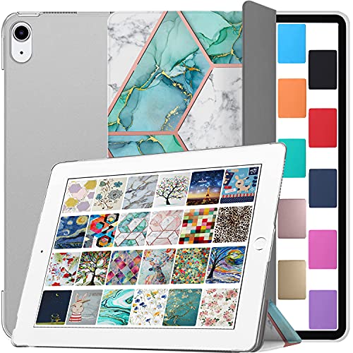 Image of DuraSafe Cases for iPad Mini 6 Gen 2021 8.3 Inch [ Mini 6th Gen ] A2567 A2568 A2569 MK7M3HN /A MLWL3HN /A MK7R3HN /A MK7P3HN /A MLWR3HN /A MK7X3HN /A MK7V3HN /A Printed Cover Hard Back - Marble Green