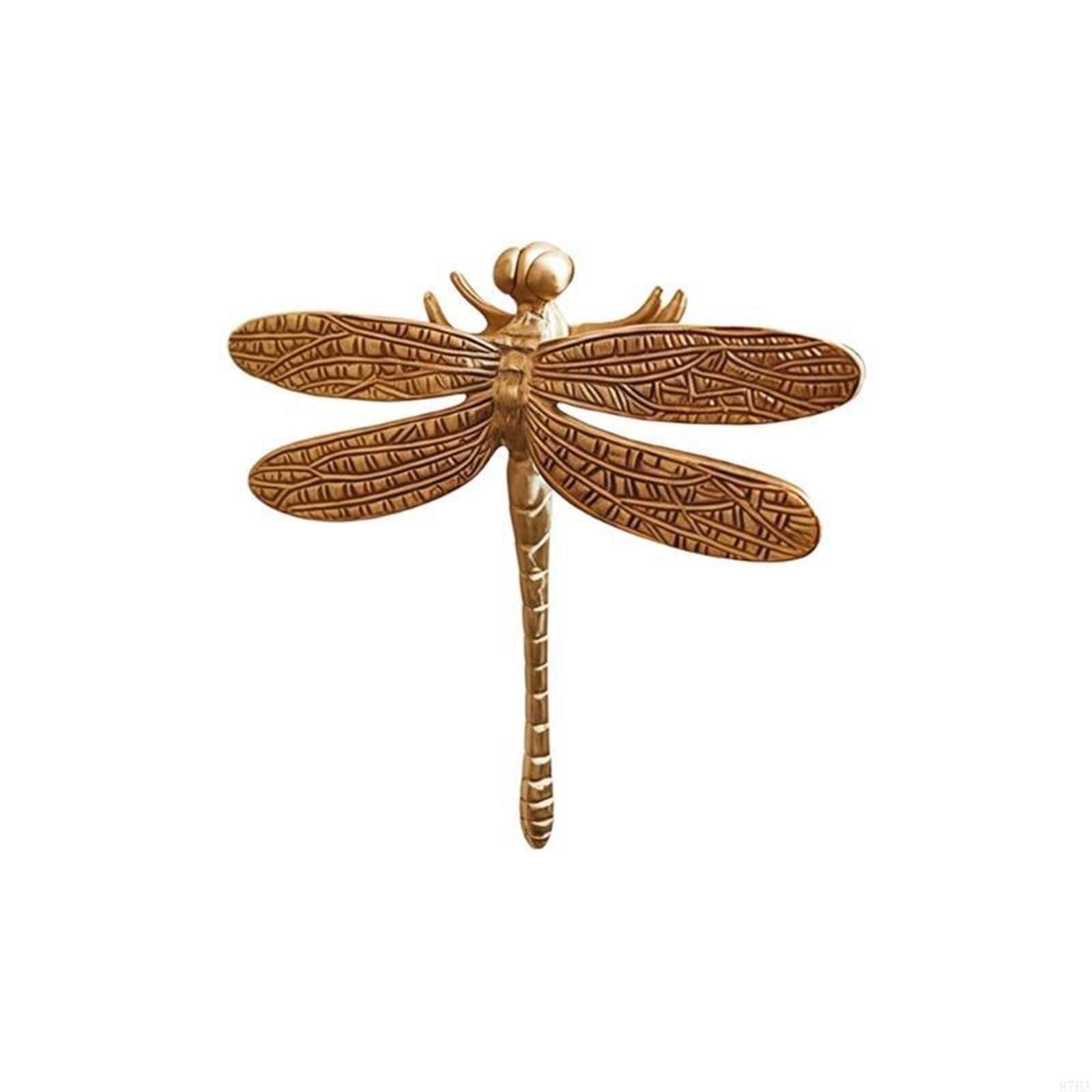 Brass Curtain Tieback Hook Curtain Tiebacks Holdbacks Metal Hooks Pull Backs Tie Wall Mounted Holders(Odonates)
