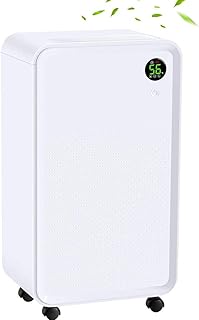 LUKO elektryczny osuszacz powietrza, przenośny, cichy, automatyczny, z higrostatem LED, suchy, do łazienki, salonu, biura, 15-30 m²