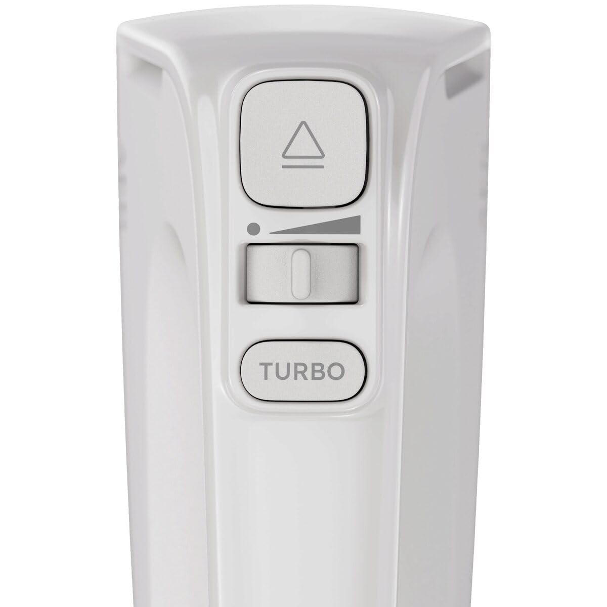 AEG Handmixer, 5 Geschwindigkeitsstufen, Turbo-Funktion für Höchstleistung, Auswurftaste, 2 Rührbesen, 2 Knethaken, Zubehörstation, spülmaschinenfest, 500 Watt, 1,2 m Kabel, weiß, AHM4W