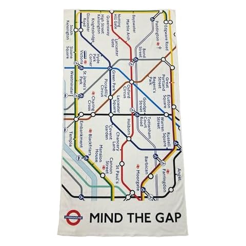 GWCC Licensed London Underground Beach Towel Cover