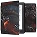 Produktbild kwmobile Hülle kompatibel mit Kobo Aura H2O Edition 2 - Kunstleder eReader Schutzhülle Cover Case - Malerei Drache und Ritter Orange Rot Schwarz