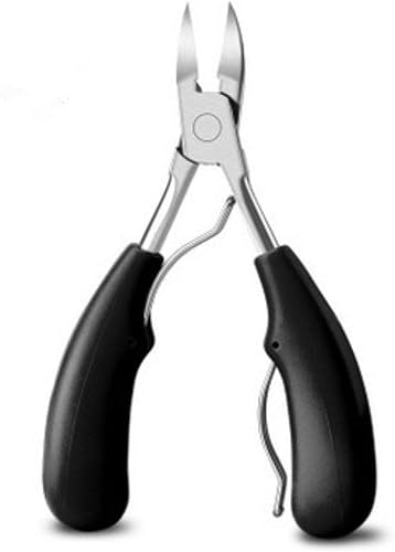 AnHua - 1 pieza profesional para uñas de pies con tratamiento grueso o encarnado, herramienta de agarre suave resistente para uso familiar, tijeras