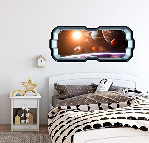 Vinilo decorativo 3D Sistema Solar 24" x 10" miniatura 2