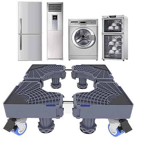 La Mejor Recopilación de Base Con Ruedas para Lavadora los más solicitados. 45 Soporte para Lavadora Móvil Base Universal - con 8 Patas Fuertes y 4 Ruedas Dobles, Base Móvil Multifuncional Universal Ajustable, para Secadora, Lavadora, Refrigerador (8 Patas...