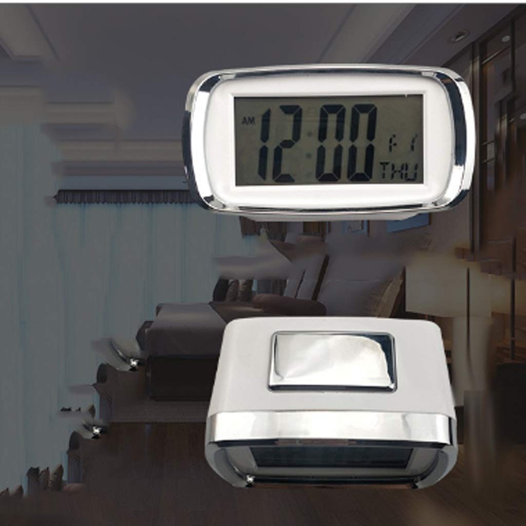 Nouveau réveil numérique Couleur Bonbon, Horloge d'affichage de veilleuse LCD Intelligente, Fonction Snooze, Horloge de Bureau de Bureau de Chambre d'étudiant