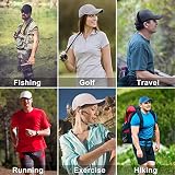 GADIEMKENSD Mens Hats Baseball cap UPF 50+ Sun Quick Dry Lightweight Breathable Trucker Hat Outdoor Hiking Fishing Run Golf Sports Dad Mesh Hats A Go Running Quick Drying Hats for Women Men Navy XL