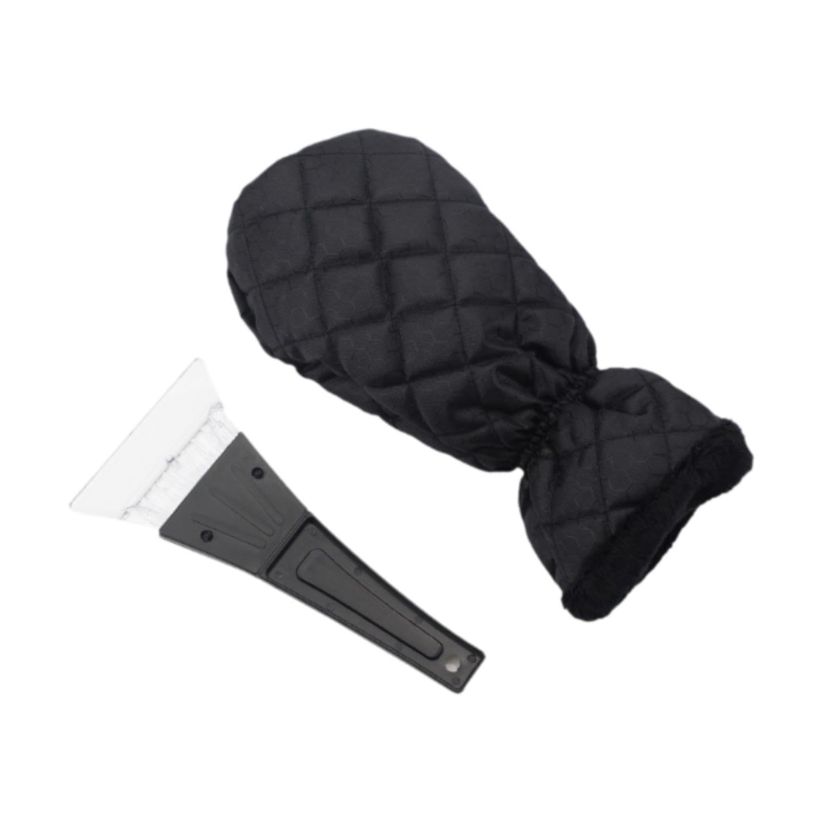 lyla ice scraper mitts portable comfortable ice scraper with glove for winter black