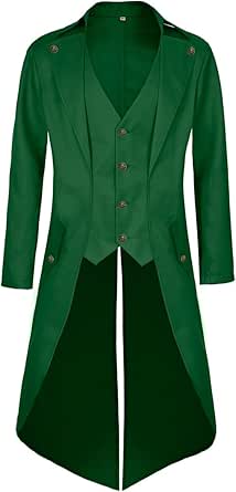 Men's Pirate Coat Steampunk Jacket Tailcoat Renaissance Costume