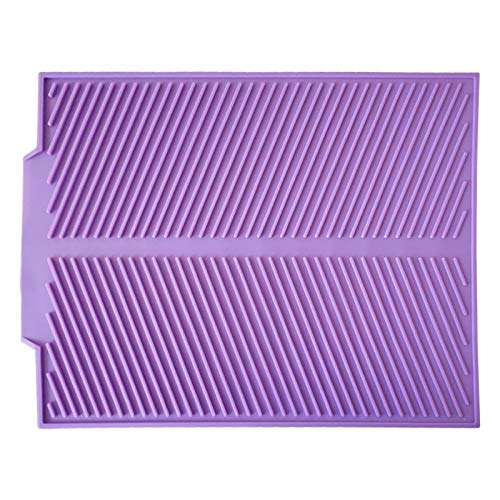 Tapete de silicona Heat 16 13 de Año Nuevo 2023, secado grande para cocina, cocina, comedor y bar, organizador de esponja para fregadero de cocina, simple humano, Morado (, Talla única