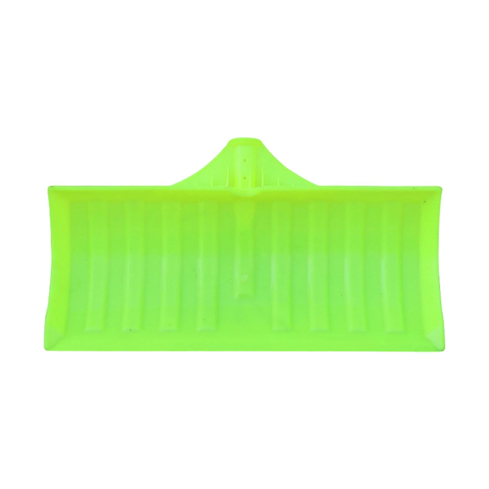Fenteer Pala para nieve con cabezal de pala para granos, herramienta multiusos para quitar nieve, ideal para exteriores, casas, coches, entradas de vehículos, Amarillo Fluorescente