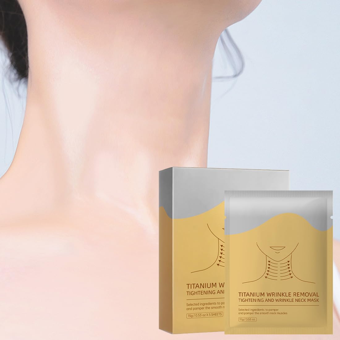 1 Confezione maschera collo, Cerotti lifting collo, Maschera collo collagene