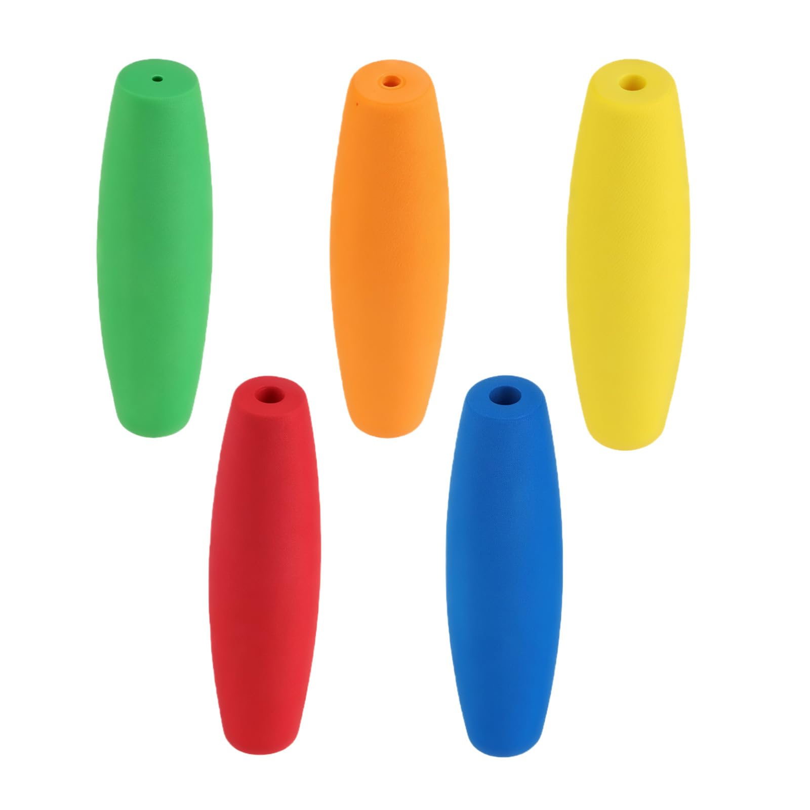 5PCS 3.5×1Inch Crochet Hook Grips Set, Ergonomic Soft Removable Crochet Hook Handle Attachment, Multicolor Universal Grip for 2mm to 10mm Hooks, Fits for Crocheting and Knitting