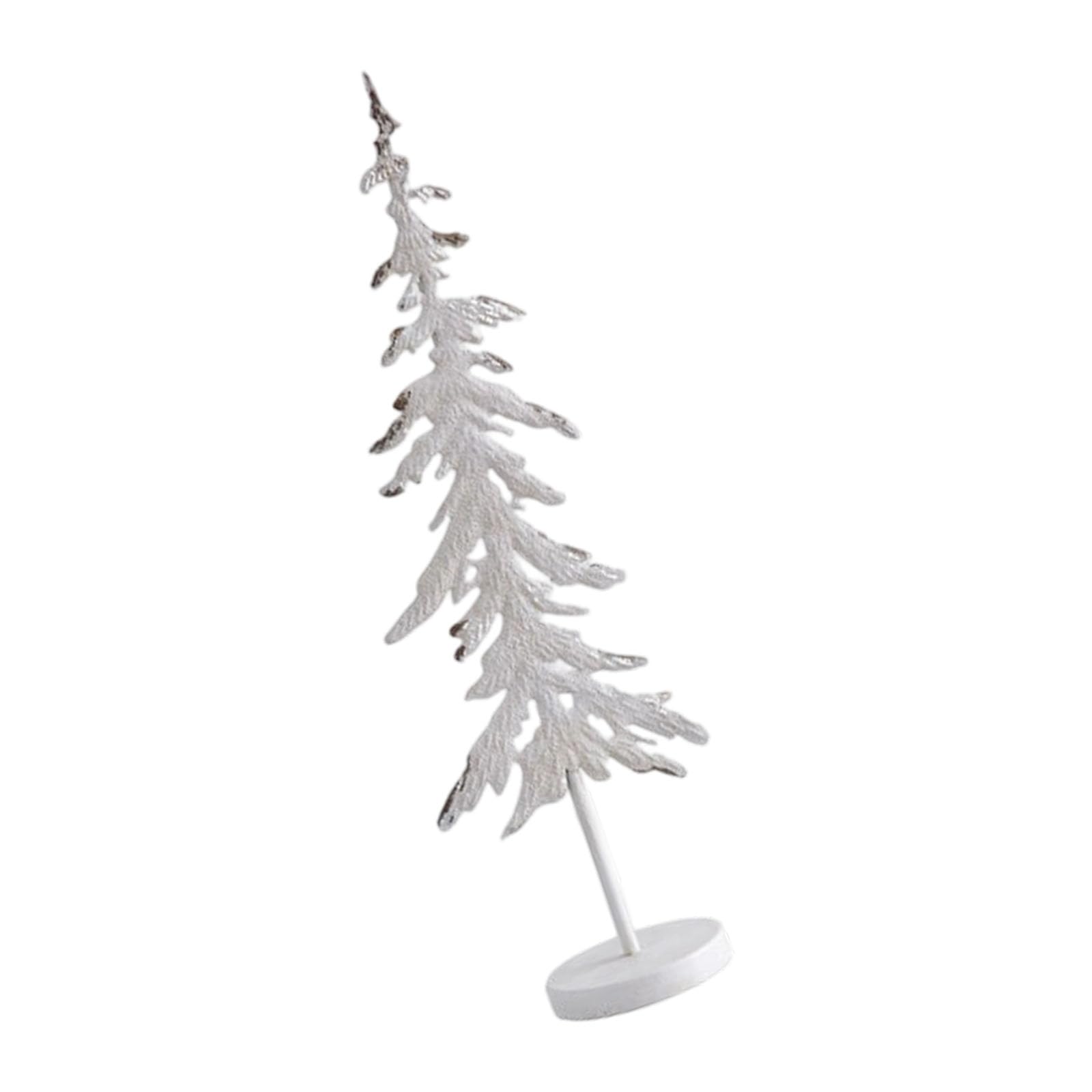 Escultura de árbol de hierro y madera para festivales, decoración de mesa de Navidad, decoración de escritorio, árbol de metal
