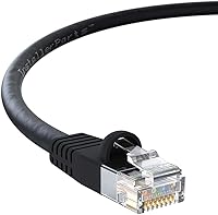 Vista 1 de InstallerParts Cable CAT6 UTP con Bota - Negro, 125 pies, 1 paquete, 10Gbps, Serie Profesional
