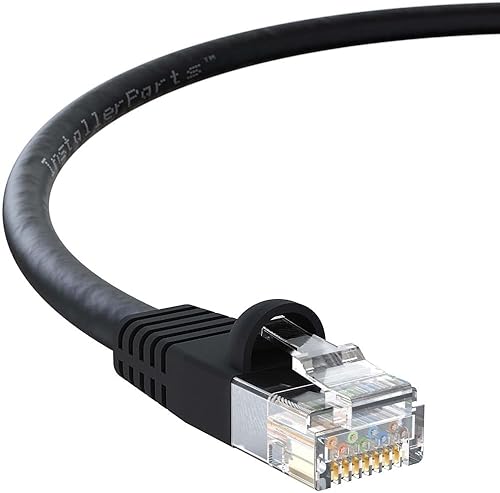 InstallerParts - Cable Ethernet CAT6 Cable UTP con bota de plástico moldeada serie profesional  10 GigabitSeg RedCable de Internet de alta