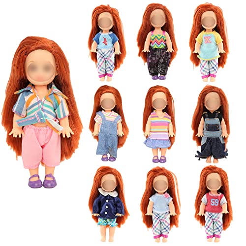 Barwa 6Pcs Kelly Doll Clothes Fashion Dresses Outfit For Kelly Doll #TOP3