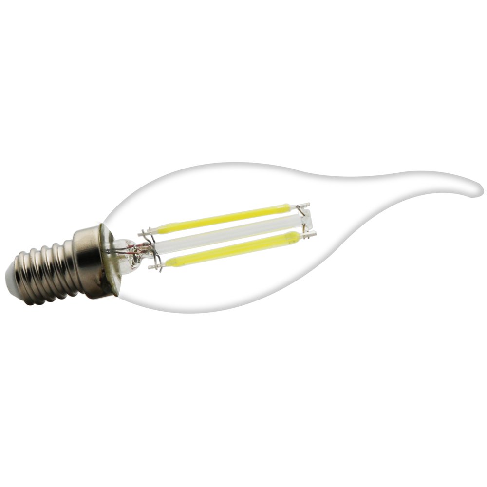 20 Pack E14 Ampoule de Filament LED 4W Ampoule Edison C35 Ampoule Vintage Aspect de Flamme 360LM Super Brillant LED Edison Lampe Filament AC 220V Blanc froid