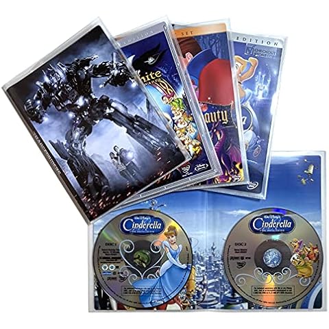 CheckOutStore 2 Disc DVD Storage CPP Sleeves: Space-Saving, Full DVD Cover Artwork Display & Booklet, Scratch & Dust Protection, Premium Quality (Pack of 50) Cover