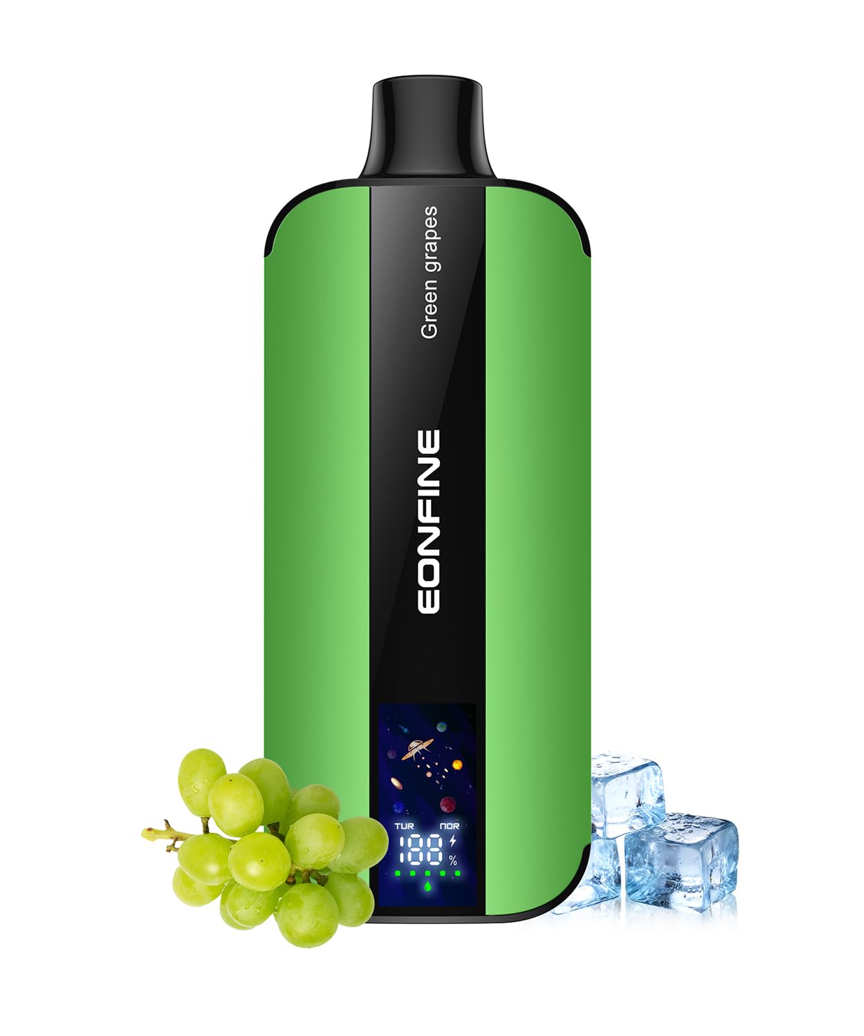 Eonfine 電子タバコ 使い捨て LEDスクリーン付き ベイプ 20000回吸引可能 vape 禁煙 爆煙 持ち運び ニコチン無し電子タバコ