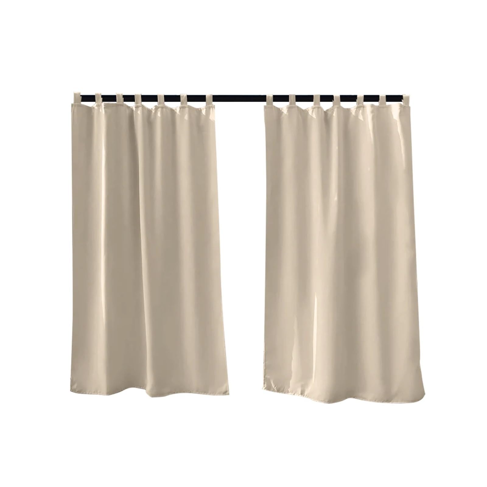 Zymjzbetic Pergola Curtain Waterproof Outdoor Curtains Pergola Blackout For Patio(Beige,132x183cm)