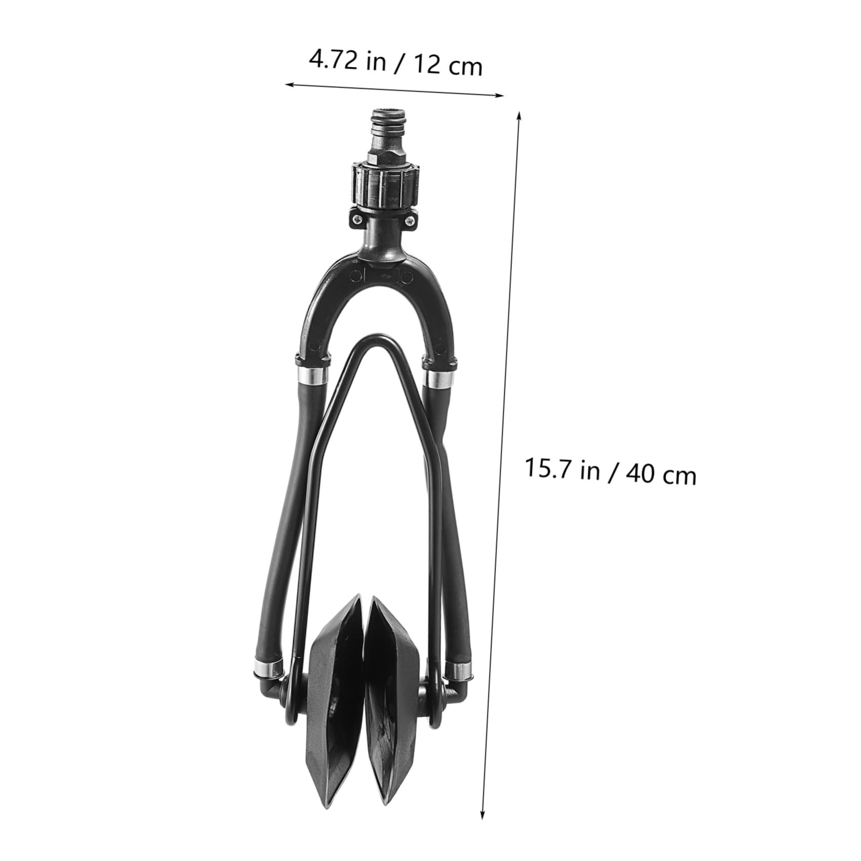 GALPADA Kit per La Pulizia del Motore Doppio Ingresso, Lavaggio Motore per Barche, Dispositivo Rettangolare Compatibile Tubi da Giardino Standard, Adatto a Motori Esterni e Entrofuoribordo