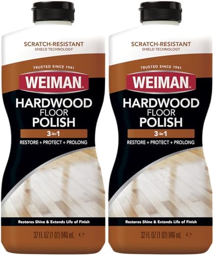 Weiman Hardwood Polish and Restorer - Wood Floor Cleaner for High ...