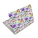 Laptop Decal Sticker Skin Cover, 11.6”12" 13" 13.3" 14" 15" 15.4" 15.6 inch Laptop Netbook Vinyl Skin Sticker Cover Art Notebook Protector (2 Wrist Pad Skins), Removable Reusable, Colorful Flowers
