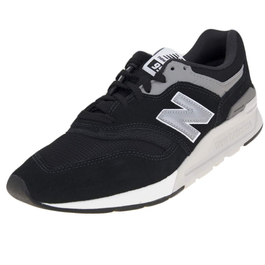 New Balance Men's 997H V1 Sneaker, Black/Silver, 8 M US
