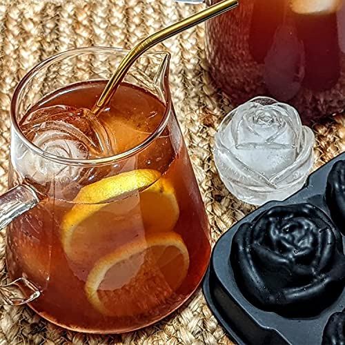 Molde para Cubos de Hielo en Forma de Rosa de Silicona miniatura 6