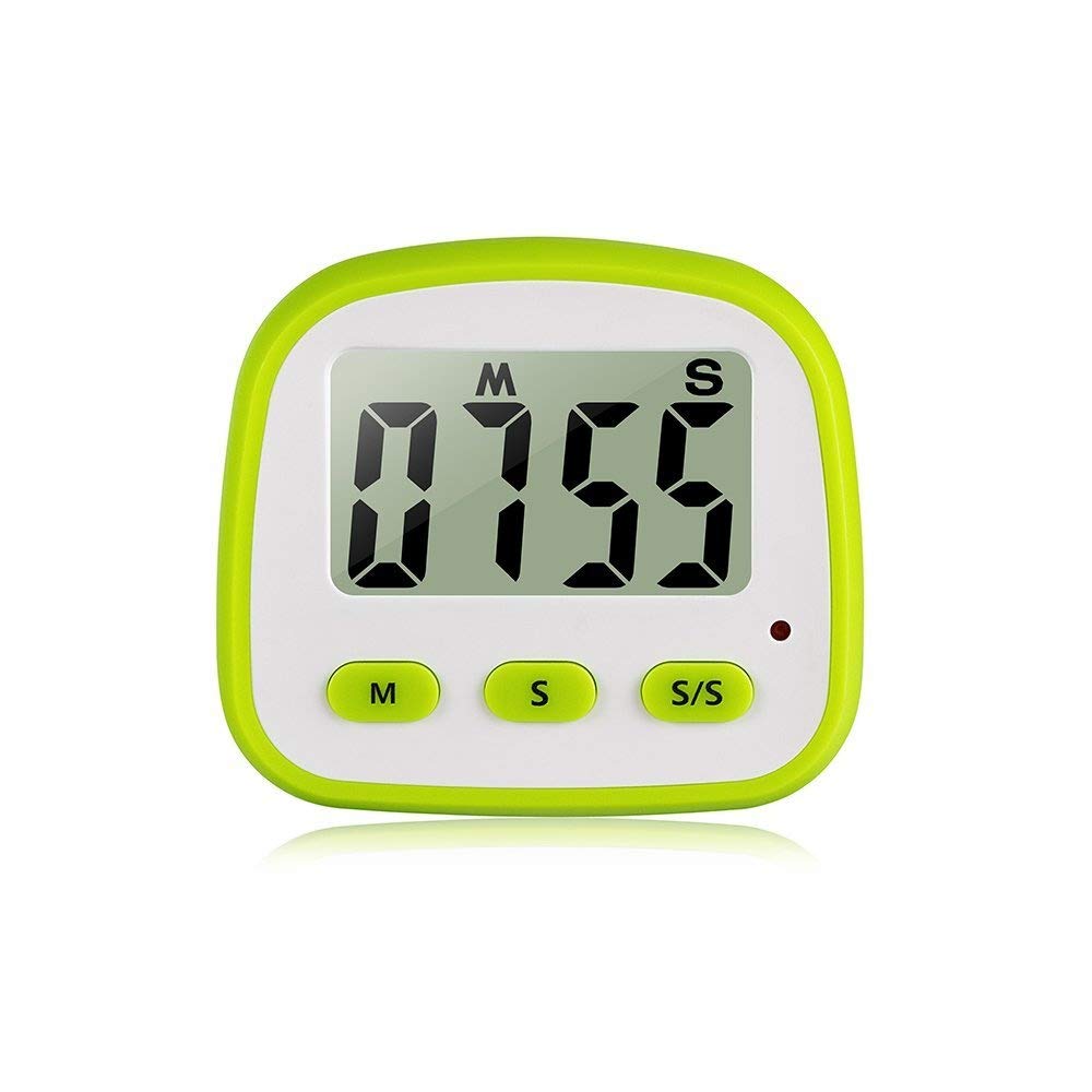Digital Kitchen Timer Cooking Timer with Big Bold Digital Loud Alarm Countdown/up Timer Strong Magnetic Backing Stand for Cooking Baking