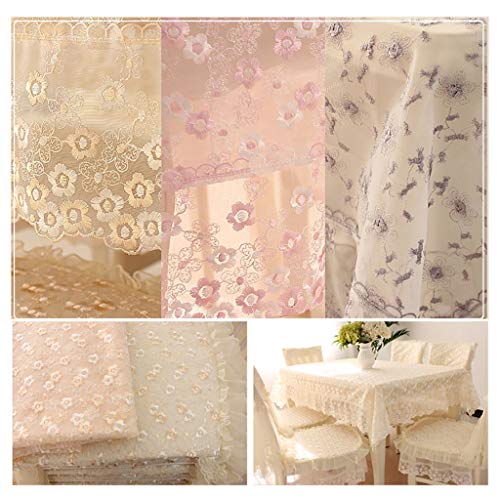 Nappe de dentelle raffinée WENJUN pour table et chaises - 5