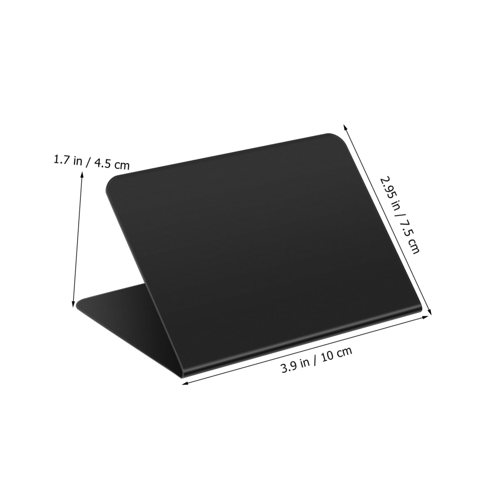 Uonlytech 40 Pizarras Pequeñas de Pvc Negras para Buffet Diseño Simple y Forma en V, Ideales para Restaurantes y Fiestas, Resistentes y Abundantes para Señalización de Comida