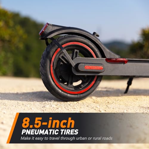 Image of Electric Scooter, 21 /28 Miles Range, 18 /22 /25 MPH Speed Electric Scooter for Adults, 500 /750W Motor, 10 inch /8.5 inch Pneumatic Tires Scooter with Dual Braking, Foldable Escooter for Commuting & Campus Use