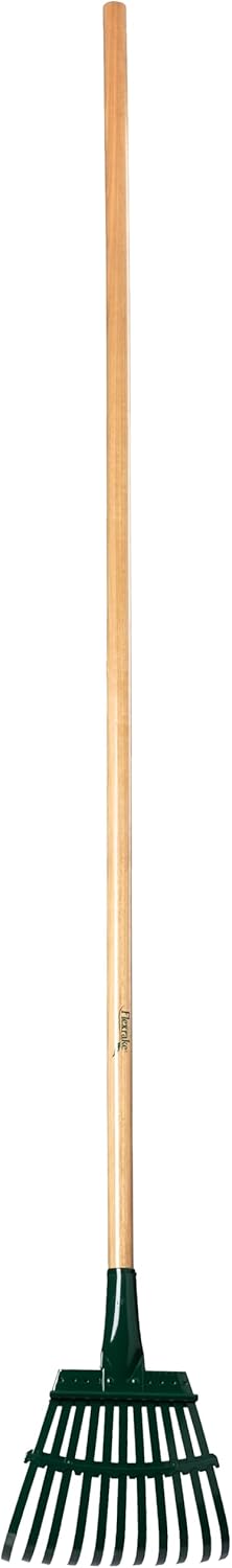 Flexrake 8-in Flex-Steel Shrub Rake with 48 Inch Aluminum Handle