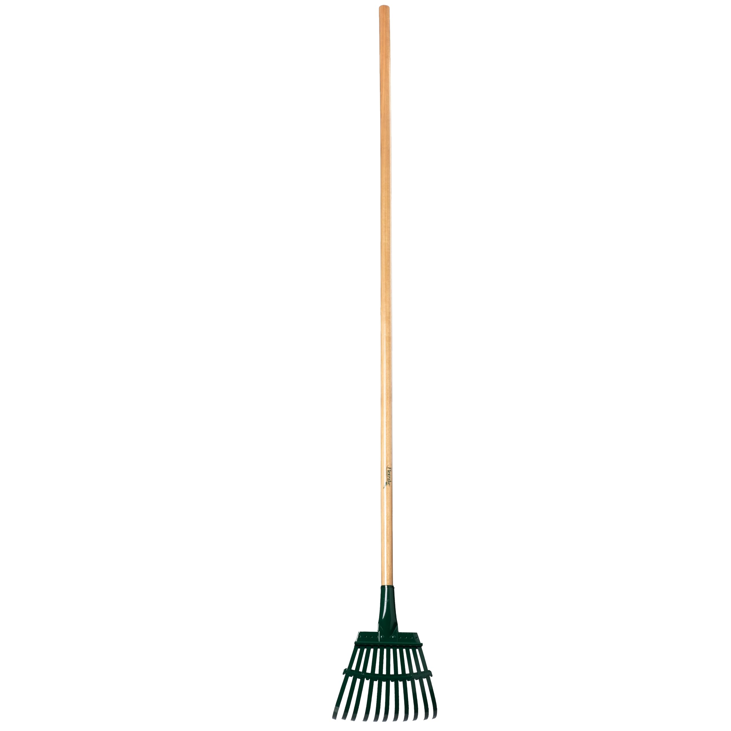 Flexrake Flex-Steel Shrub Rake with 48 Inch Wood Handle, 8in