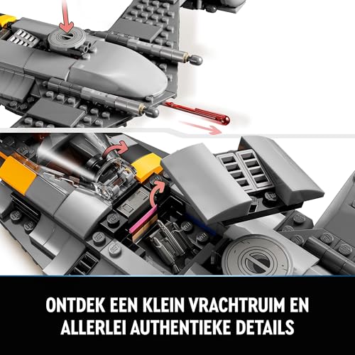 LEGO Star Wars: De Mandalorians N-1 Starfighter Bouwpakket voor Kinderen uit Het Boek van Boba Fett, met Bouwbaar Speelgoed Baby Yoda en BD Droid figuren, Cadeau voor Jongens en Meisjes 75325 - Afbeelding 5