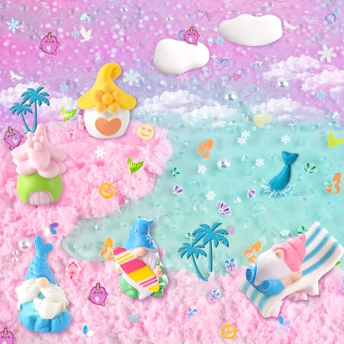 LAWOHO 6 Pack Slimes, Pink & Blue Slime Kit for Kids Ages 4-12 with Cloud, Butter & Water Slime, Non-Sticky Soft Sensory Toys, Slime Party Favors, Goodie Bag Stuffers for Girls & Boys Birthday Gifts