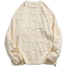 2024 Winter Hollow Knitted Warm Sweater Men's Fashion Solid Color Loose Sweatshirt