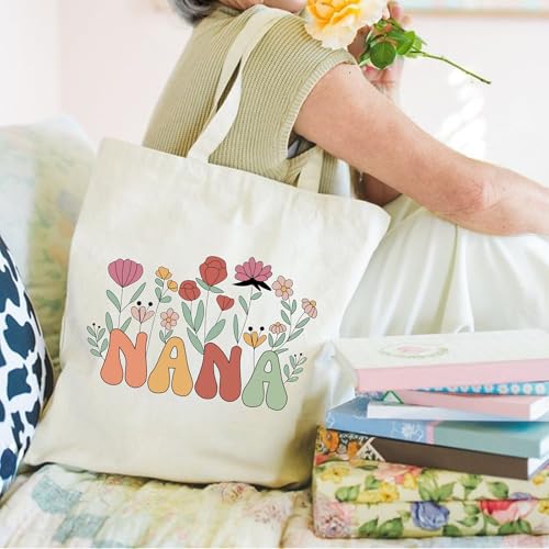 Image of Pavolini Nana Gifts, Unique Tote Bag, Birthday Gift from Grandkids, Mothers Day Gifts for Nana, Great Grandma Gift