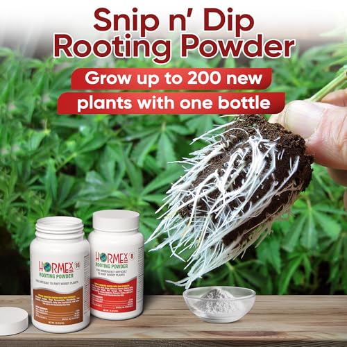 Image of Hormex Rooting Hormone Powder #8, #16 - Fast Roots for Woody Plant Cuttings