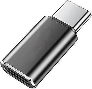 Lightning to USB C Adapter Support Fast Charging & Data Sync,Lightning Female to USB C Male Adapter Type C Charger Converter Cord Cable Compatible with iPhone