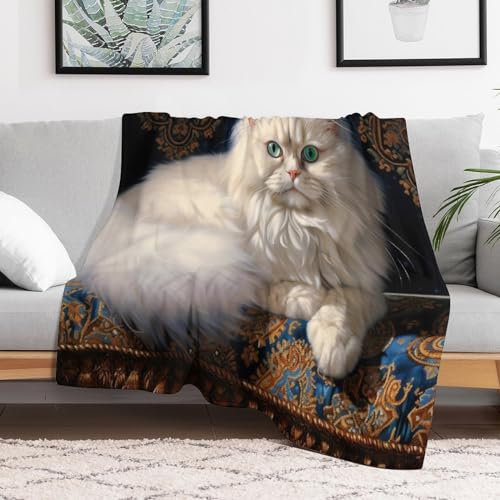 Couverture polaire chat plaid flanelle doux idée cadeau canapé lit - 3