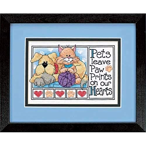 Image of Dimensions Needlecrafts 06931 Stamped Cross Stitch, Paw Prints